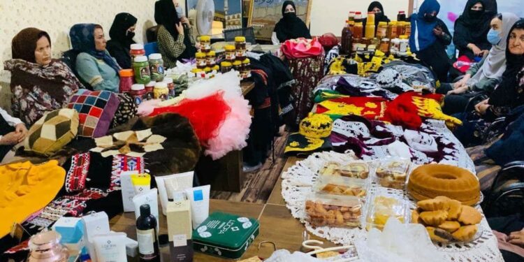 A one-day exhibition of women’s handicrafts was opened in Kunduz