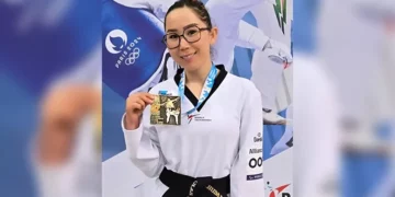 ذکیه خدادادی، برنده مدال برنز رقابت‌های جهانی پاراتکواندو در برازیل شد